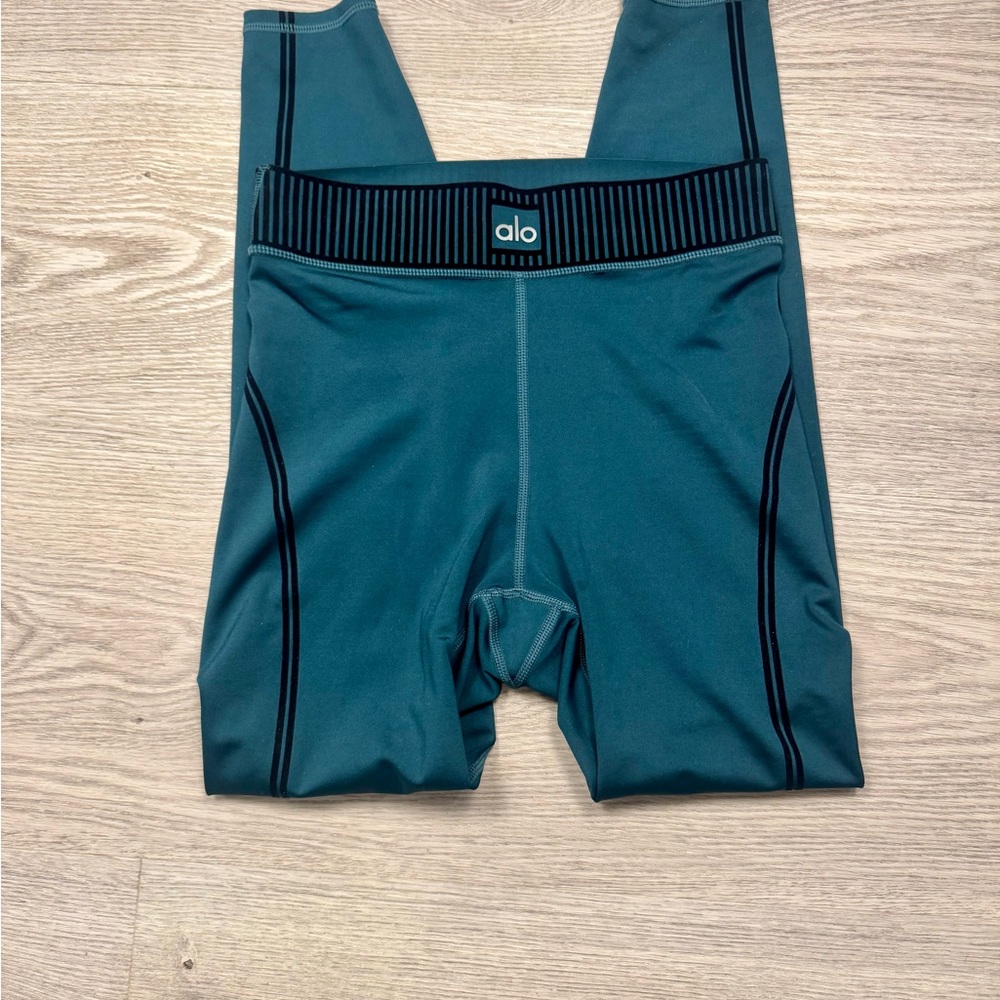Alo Airlift High Waist 7/8 Line Up Leggings Green XS/S